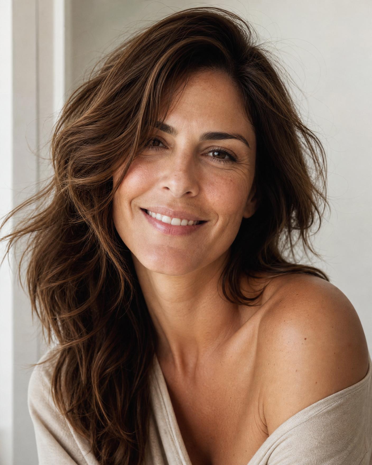 Sorriso naturale e luminoso di una paziente
